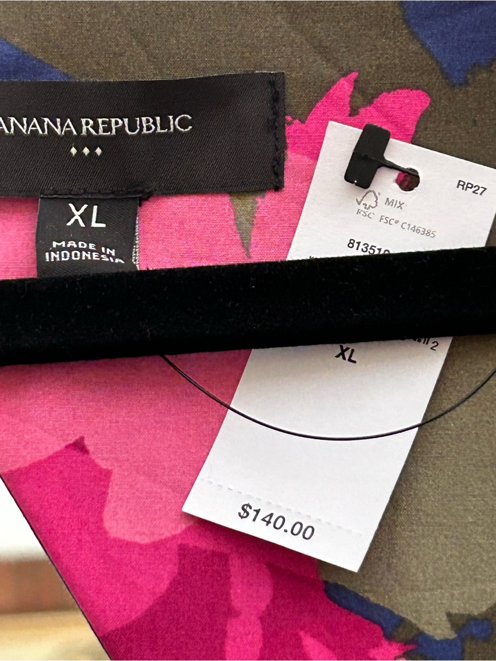 Banana Republic Square-Neck Floral Dress -Size XL NEW with TAG - Picture 6 of 6